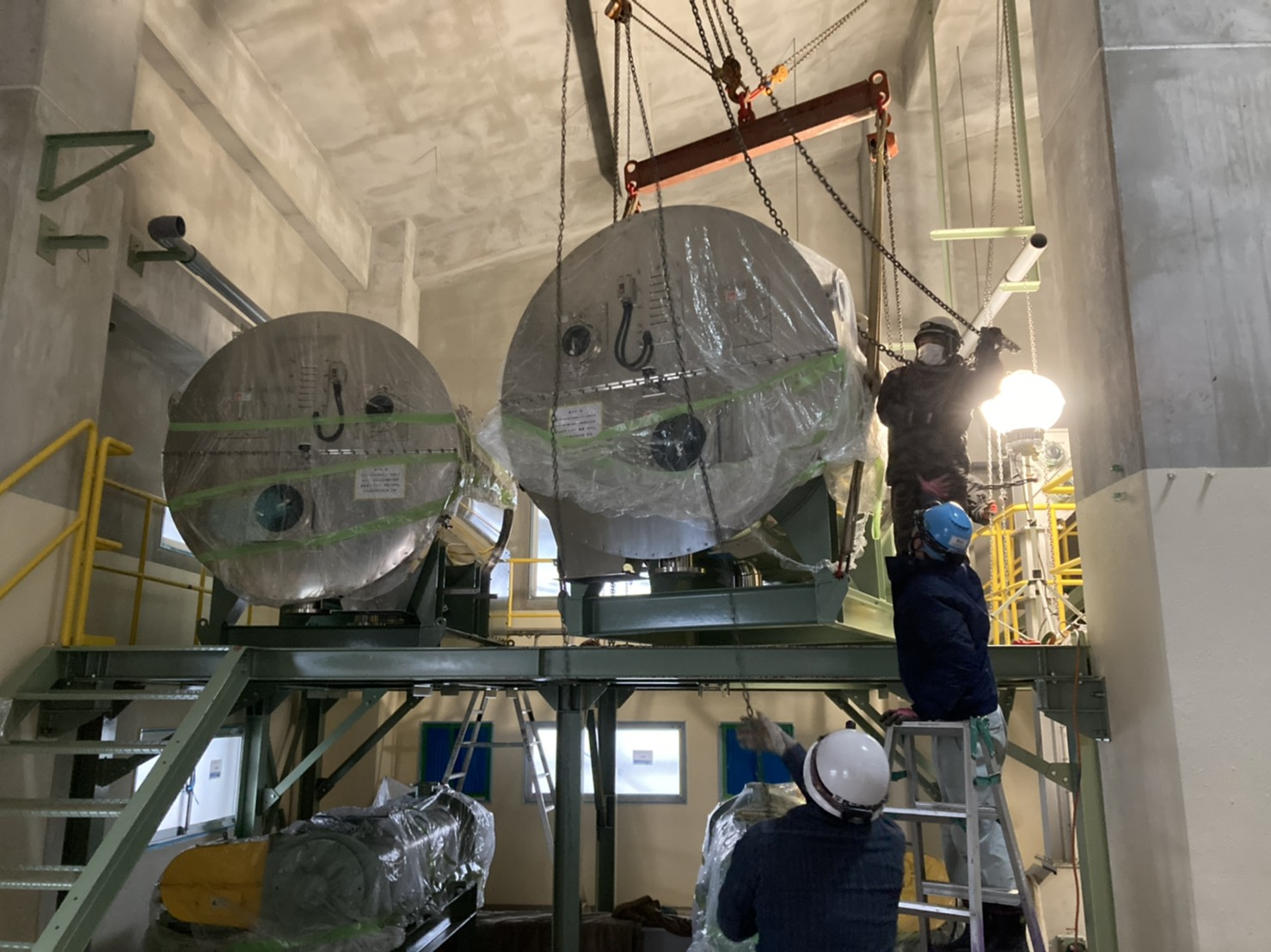 機械器具設置工事の写真